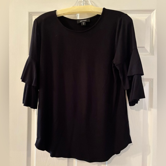 Karen Kane Tops - Karen Kane Black Ruffle Sleeve Top Size S